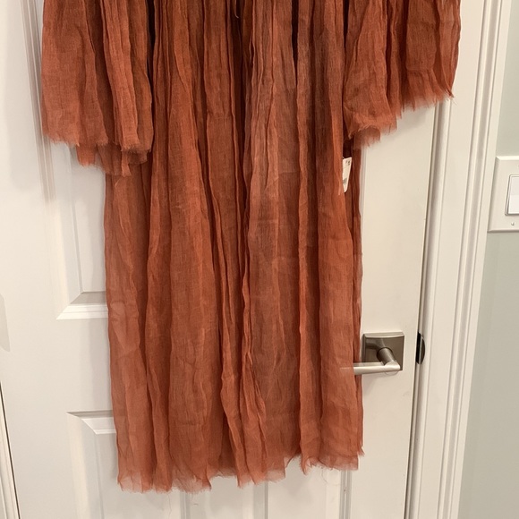 NWT Free People / Brenda Knight Kimono Duster Maxi Shirt Topper Size XS Z294-13 - Picture 6 of 12